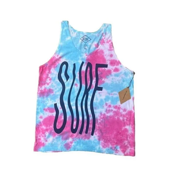 Altru Men's Cotton Tie Dye Sleeveless Surf Tank Shirt L XL - Picture 8 of 16